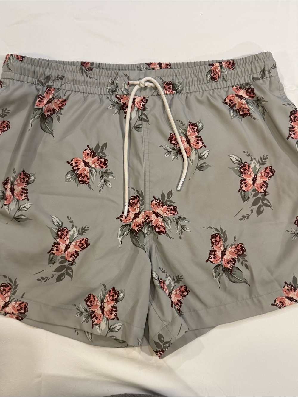 Abercrombie & Fitch Green Floral Swim Shorts